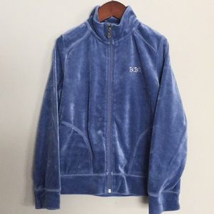 BCBG MAXAZRIA GIRL BLUE VELVET SWEATSHIRT SIZE  12